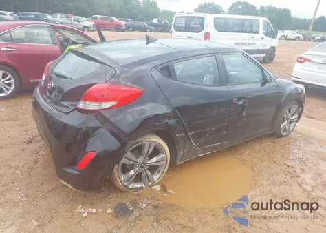 2012 Hyundai Veloster Base W/Black z USA, uszkodzony, nr VIN KMHTC6AD0CU076528